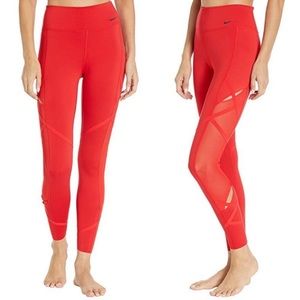 Nike Rebel All-in slash red leggings in size S